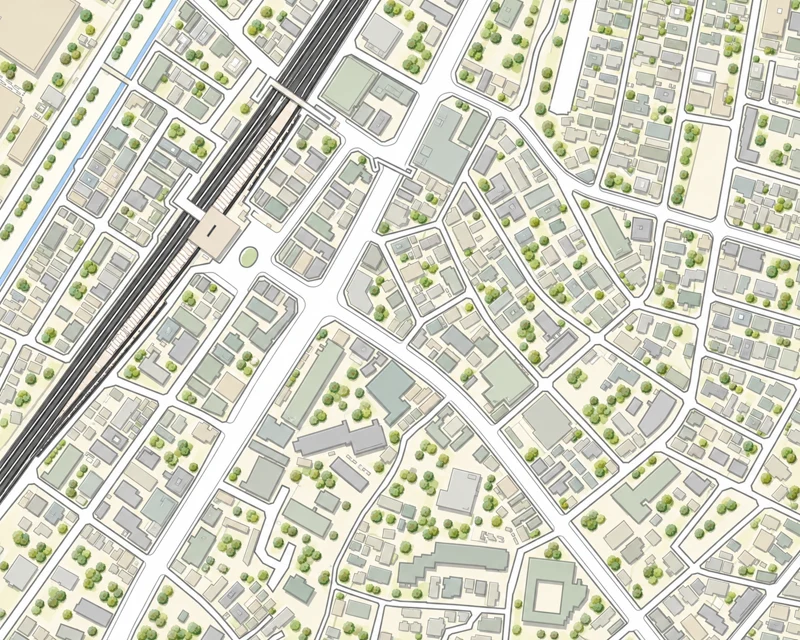 北松戸駅東口の商店街のイラスト地図